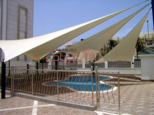 مظلة مسبح شد انشائي