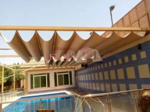مظلة مسبح قماش